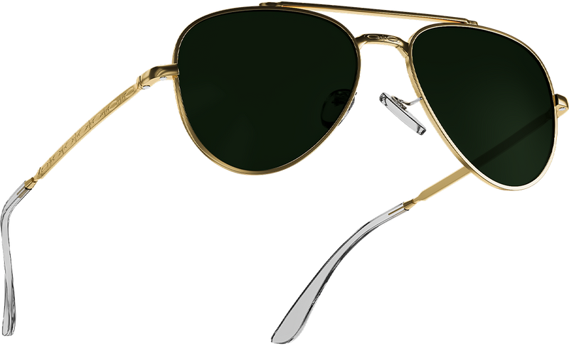 Malana | Green Aviator Sunglasses | Golden Frame - MG7622