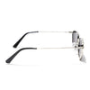 Arrow | Black Silver Retro Square Sunglasses - MG3456