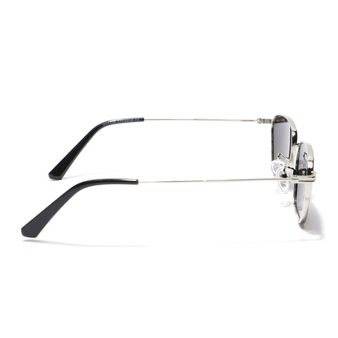 Arrow | Black Silver Retro Square Sunglasses - MG3456