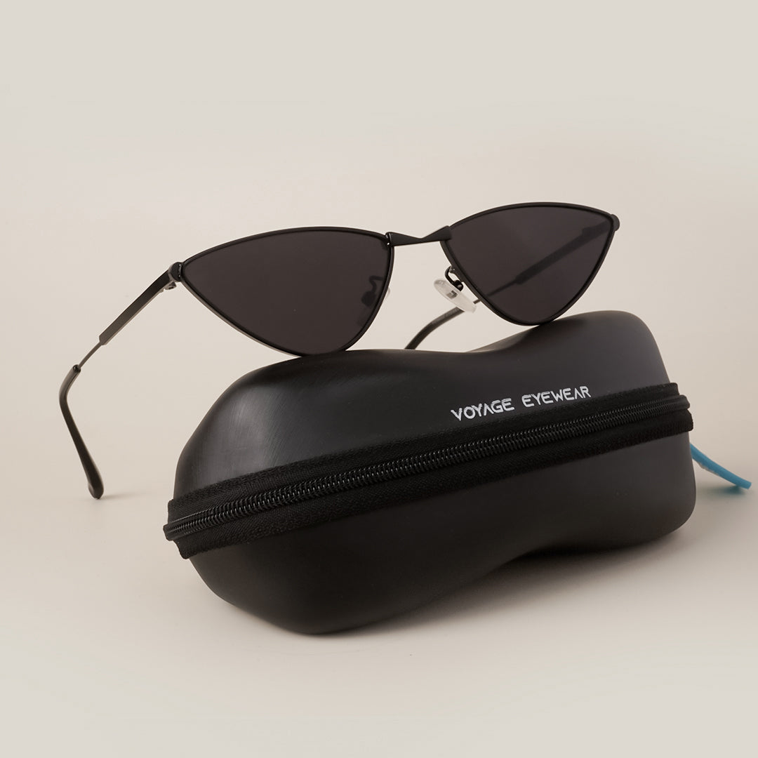 Voyage Black Cateye Sunglasses MG3437