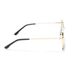 Ebon | Aviator Sunglasses (Black Lens | Golden Frame - MG5178)