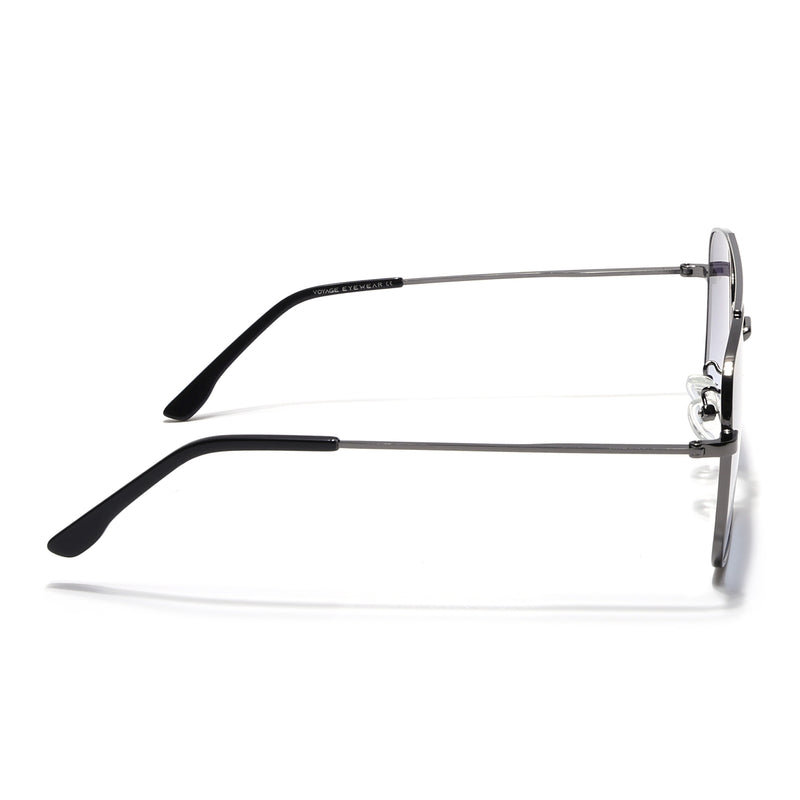 Ebon | Aviator Sunglasses (Grey Lens | Grey Frame - MG5181)