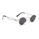 Orbit | Silver Black Round Sunglasses MG3585