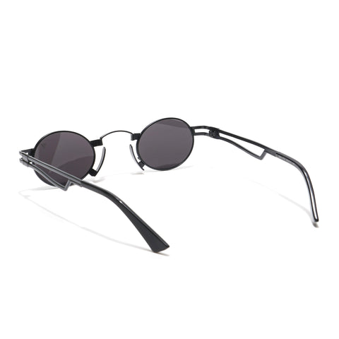 Orbit | Matte Black Round Sunglasses MG3587