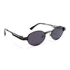 Bob | Black Oval Sunglasses | Black Lens - MG5184
