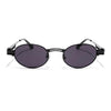 Bob | Black Oval Sunglasses | Black Lens - MG5184