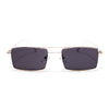 Rectangle Sunglasses (Black Lens | Golden Frame  - MG5191)
