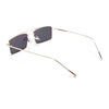 Rectangle Sunglasses (Black Lens | Golden Frame  - MG5191)