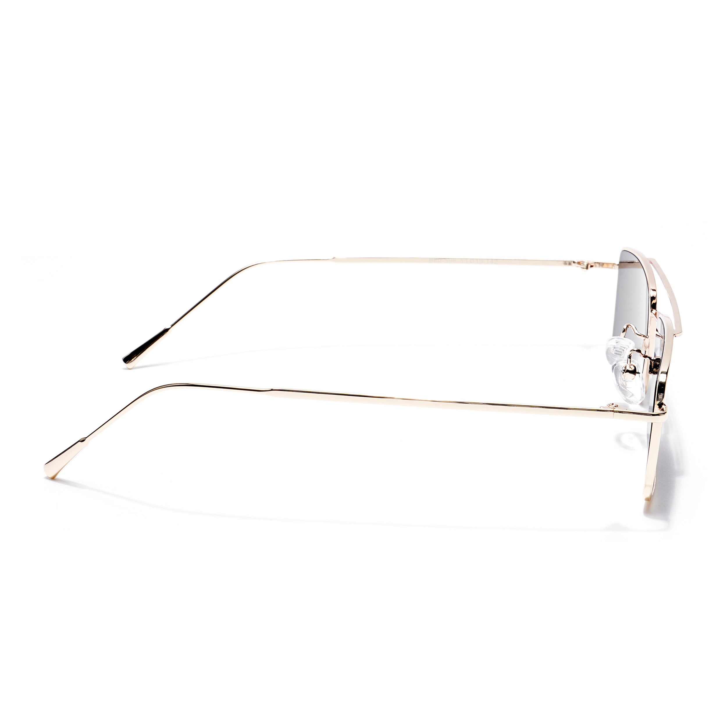 Rectangle Sunglasses (Black Lens | Golden Frame  - MG5191)