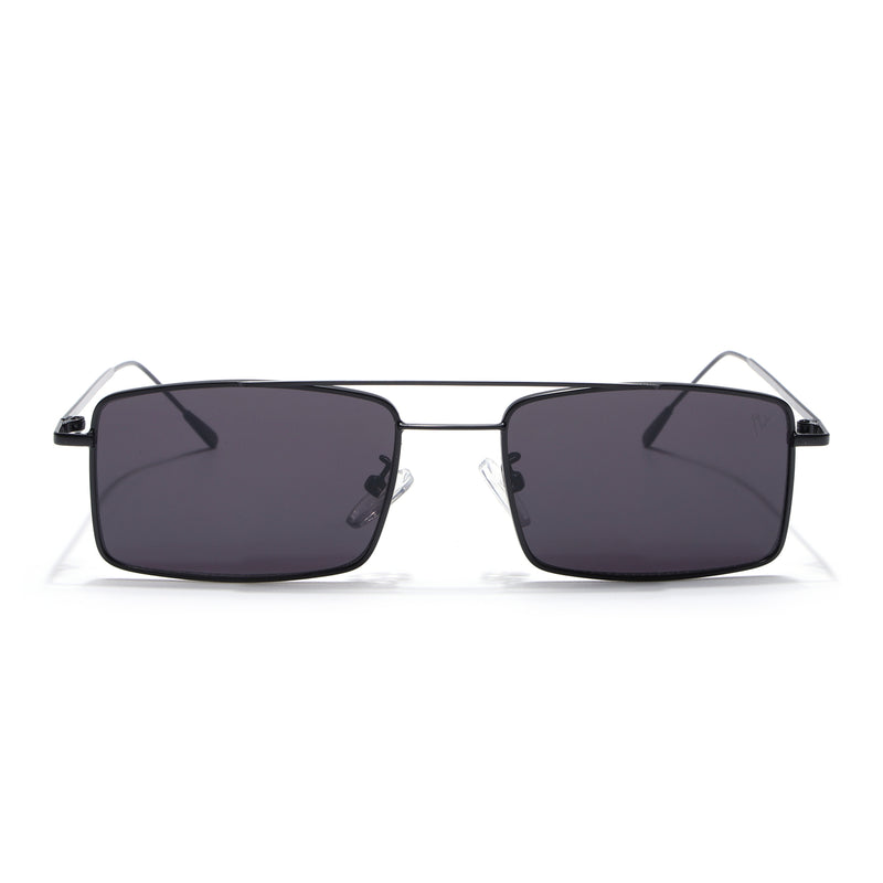 Rectangle Sunglasses (Black Lens | Black Frame  - MG5193)