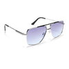 Aviator Sunglasses (Grey Lens | Silver Frame  - MG5199)