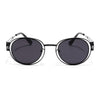 Astro | Oval Sunglasses (Black Lens | Black Frame - MG5201)