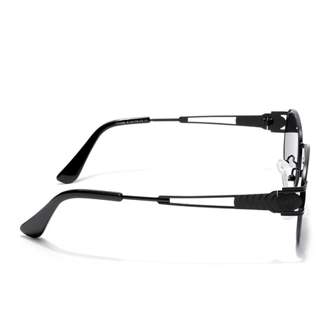 Astro | Oval Sunglasses (Black Lens | Black Frame - MG5201)