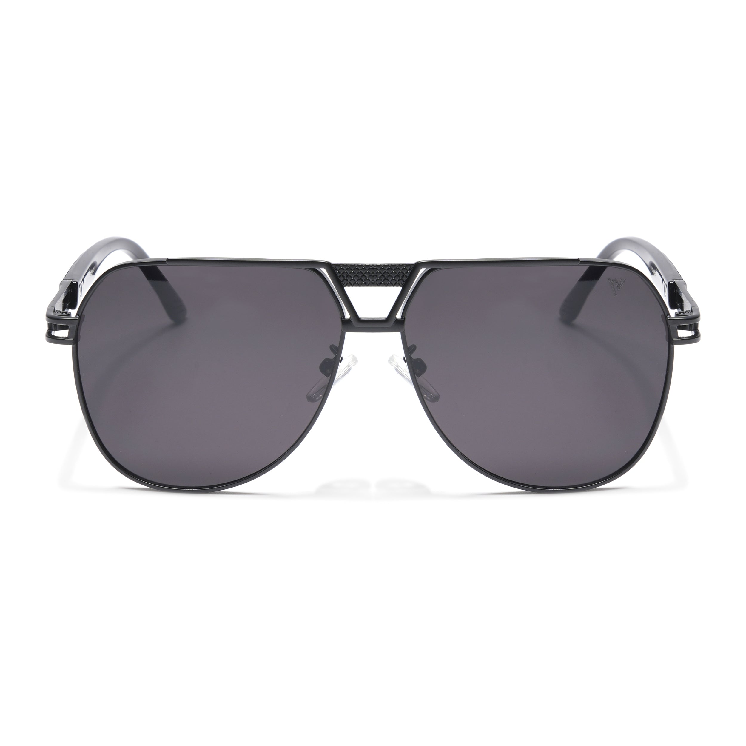 Aviator Sunglasses (Black Lens | Black Frame  - MG5203)