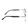 Aviator Sunglasses (Blue Lens | Silver Frame  - MG5205)