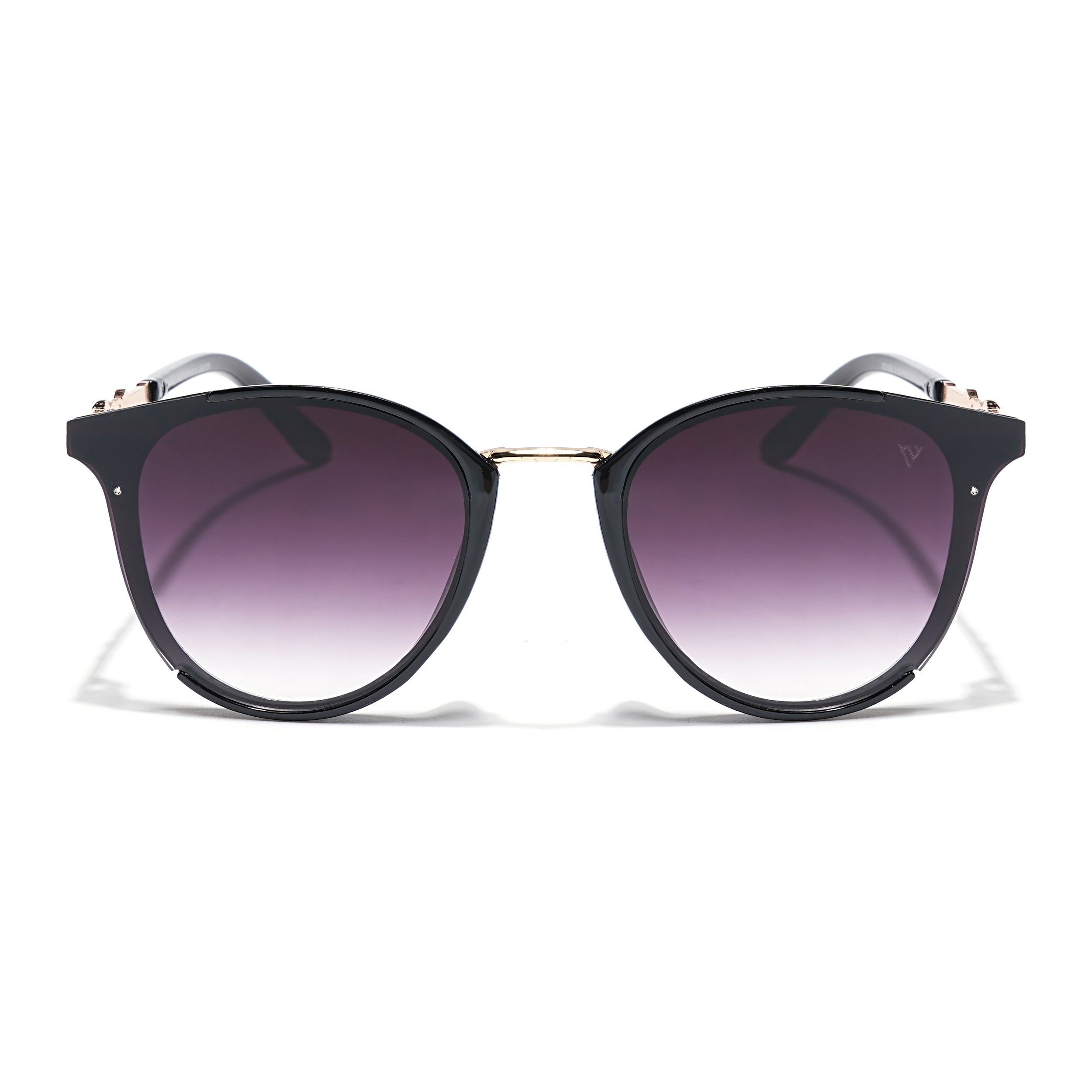 Vista | Cateye Sunglasses (Grey & Clear Lens | Black Frame - MG3187)