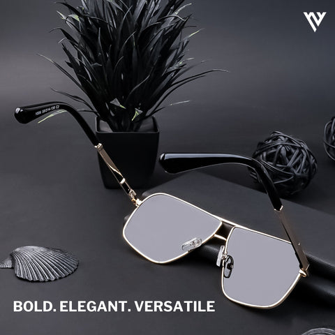 Black Polarized Wayfarer Sunglasses - PMG4202