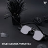 Black Polarized Wayfarer Sunglasses - PMG4208