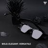 Black Polarized Wayfarer Sunglasses - PMG4186