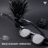 Galactic | Grey Polarized Wayfarer Sunglasses - PMG4191