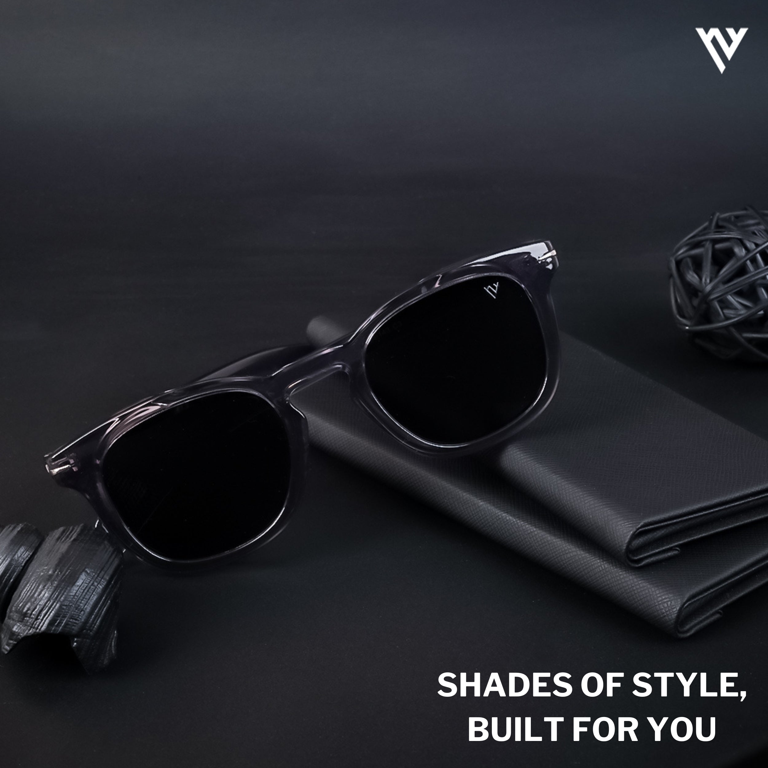 Galactic Glam | Grey Polarized Wayfarer Sunglasses - PMG4191