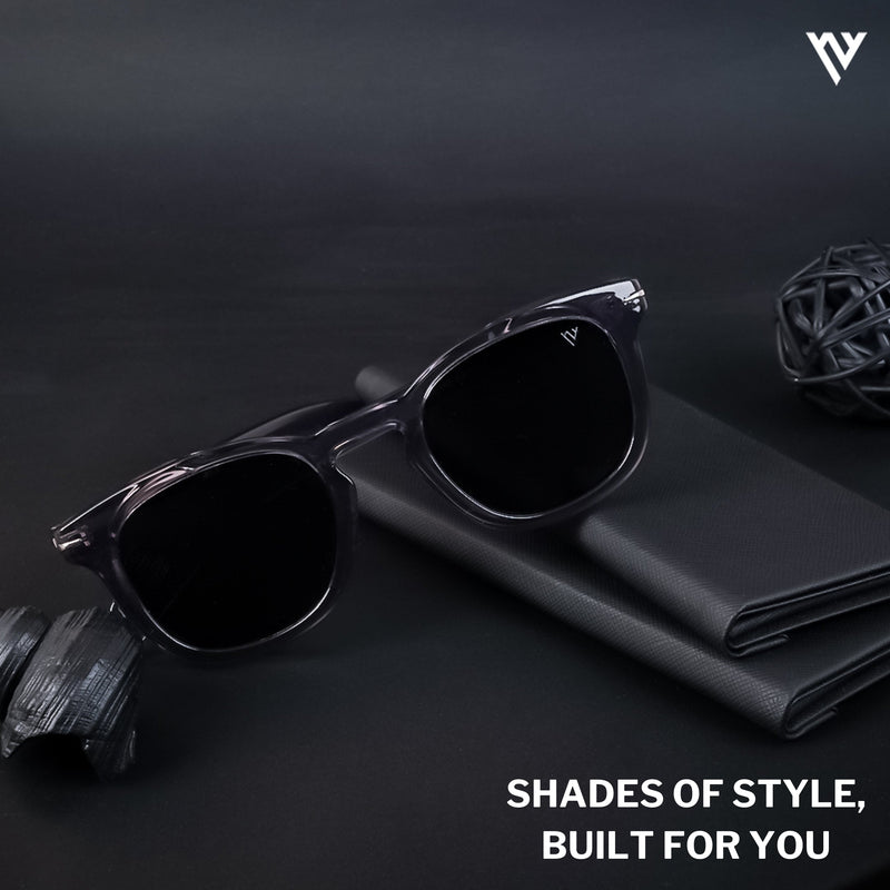 Galactic | Grey Polarized Wayfarer Sunglasses - PMG4191