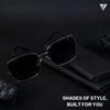 Purple & Gradient Polarized Square Sunglasses - PMG4212