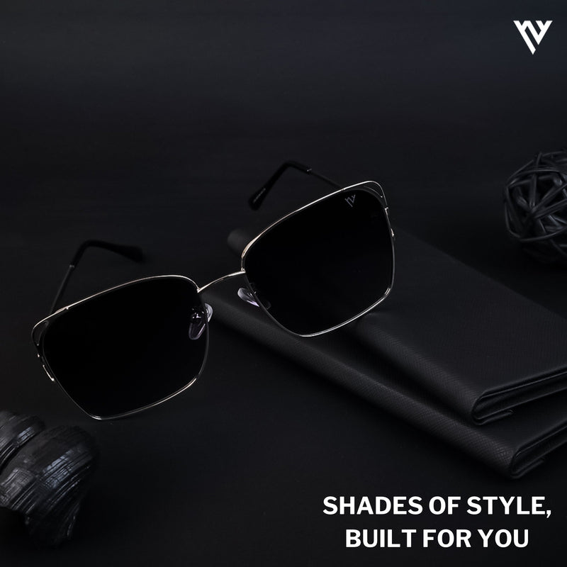 Purple & Gradient Polarized Square Sunglasses - PMG4212