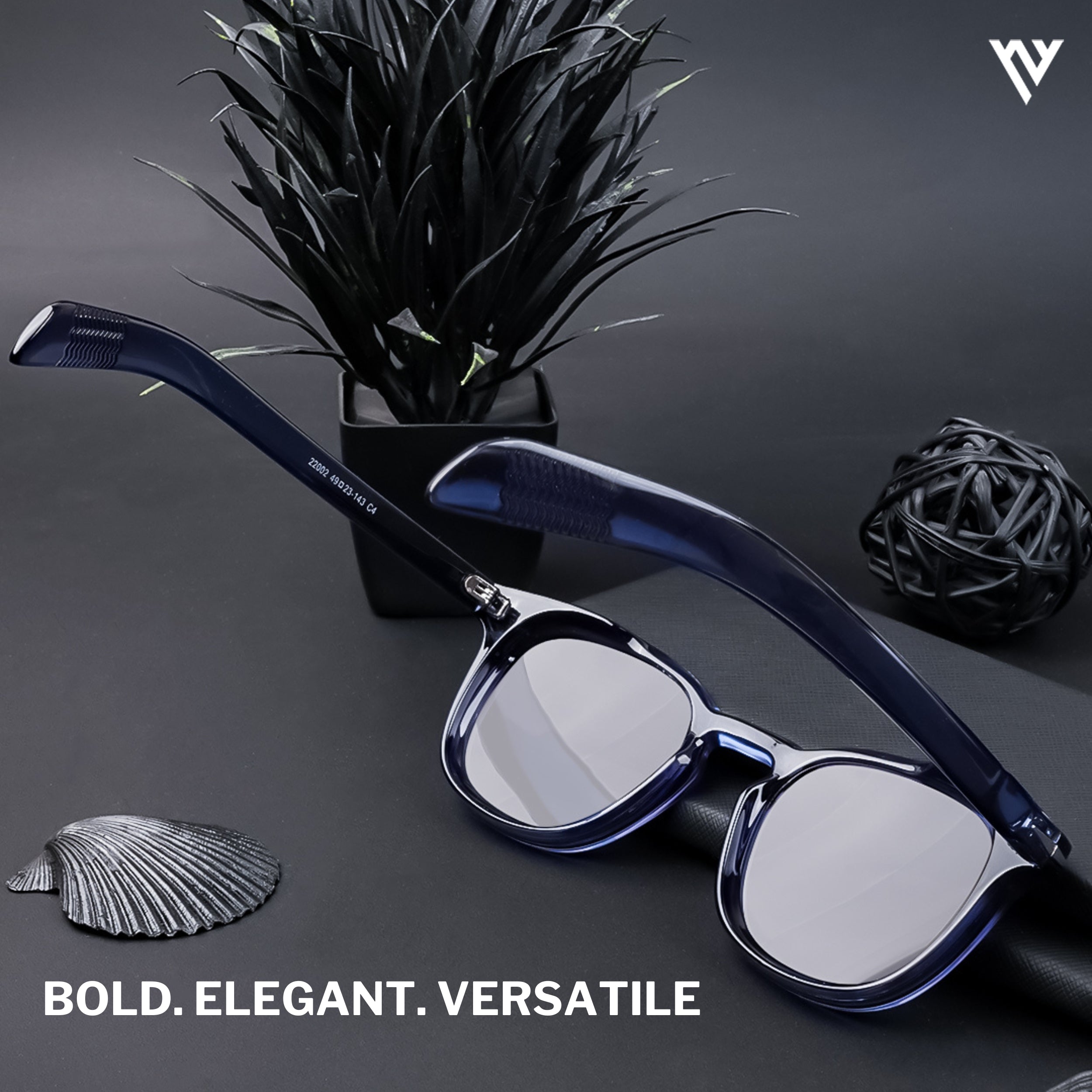 Galactic Glam | Blue Polarized Wayfarer Sunglasses - PMG4190
