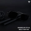 Black Polarized Wayfarer Sunglasses - PMG4208