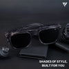 Black Polarized Wayfarer Sunglasses - PMG4188