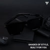 Black Polarized Wayfarer Sunglasses - PMG4186