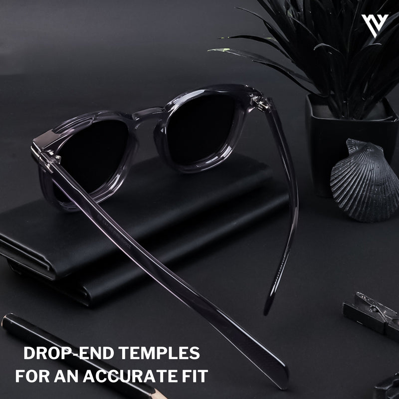 Galactic | Grey Polarized Wayfarer Sunglasses - PMG4191