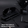 Black Polarized Wayfarer Sunglasses - PMG4203