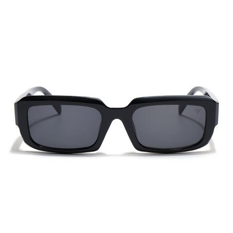 Nuvé | Black Rectangle Sunglasses | MG7344
