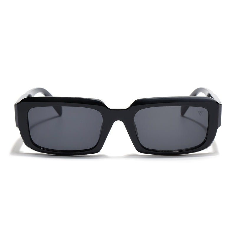 Nuvé | Black Rectangle Sunglasses | MG7344