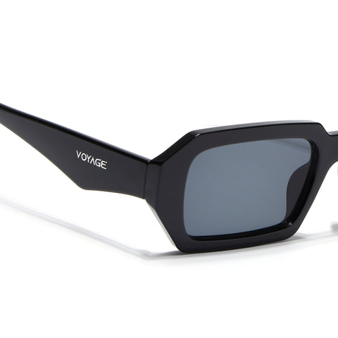Nuvé | Black Rectangle Sunglasses | MG7344