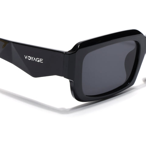 Nuvé | Black Rectangle Sunglasses | MG7344