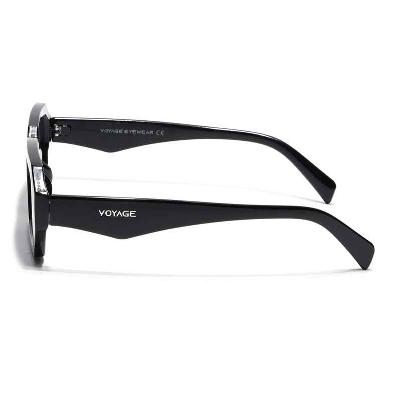 Nuvé | Black Rectangle Sunglasses | MG7344