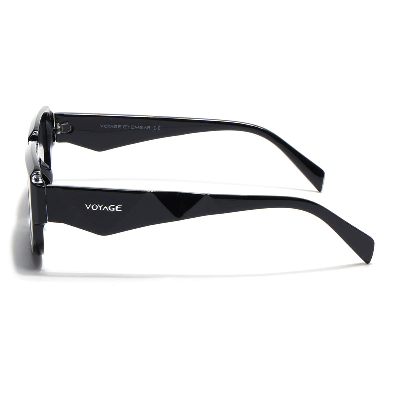Nuvé | Black Rectangle Sunglasses | MG7344