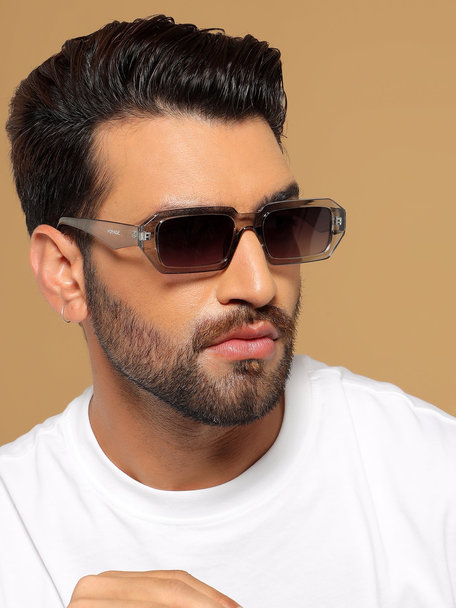 Nuvé | Transparent Rectangle Sunglasses | MG7345