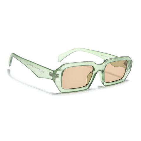 Nuvé | Green Rectangle Sunglasses | MG7347