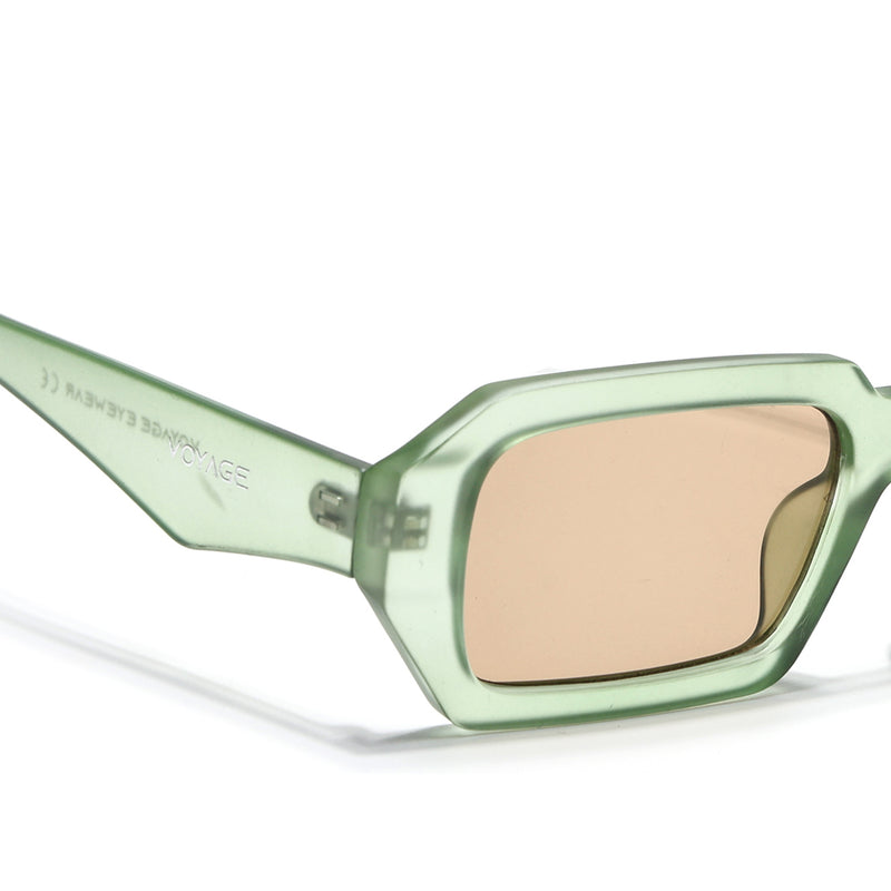 Nuvé | Green Rectangle Sunglasses | MG7347