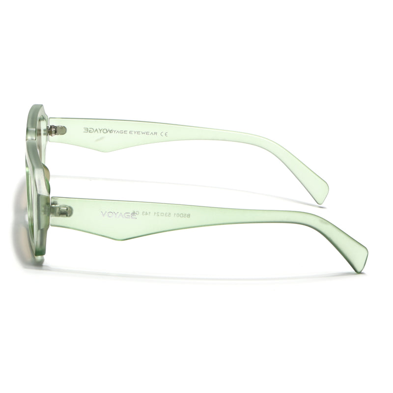 Nuvé | Green Rectangle Sunglasses | MG7347