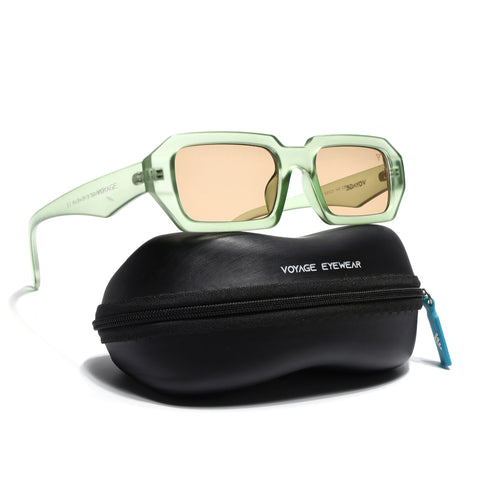 Nuvé | Green Rectangle Sunglasses | MG7347