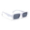 Nuvé | White Rectangle Sunglasses | MG7348