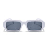 Nuvé | White Rectangle Sunglasses | MG7348