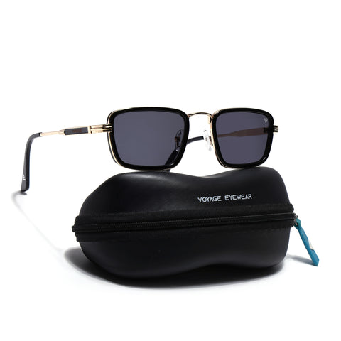 Velar | Golden & Black Rectangle Sunglasses | MG7580