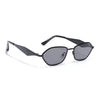 Oval Sunglasses (Black Lens | Black Frame - MG9146)