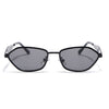 Oval Sunglasses (Black Lens | Black Frame - MG9146)